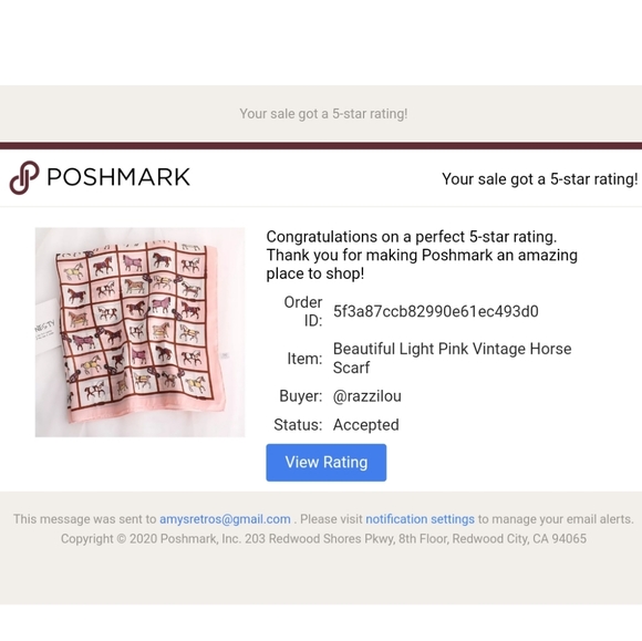 Beautiful Light Pink Vintage Horse Scarf - Picture 4 of 4